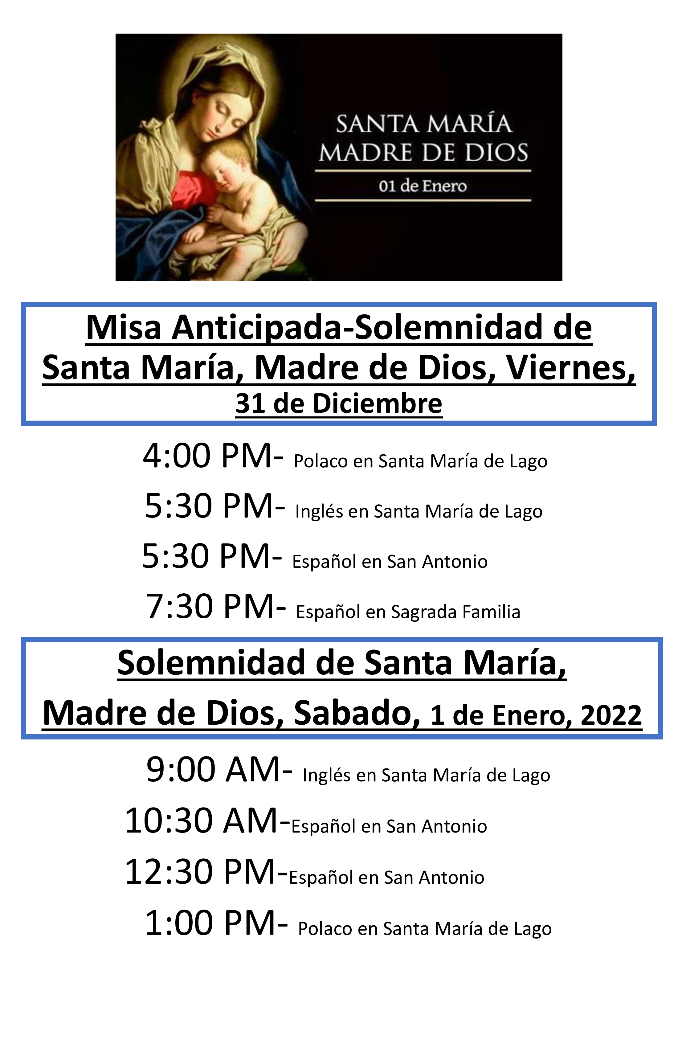 2021 Lobby Poster Christmas Spanish