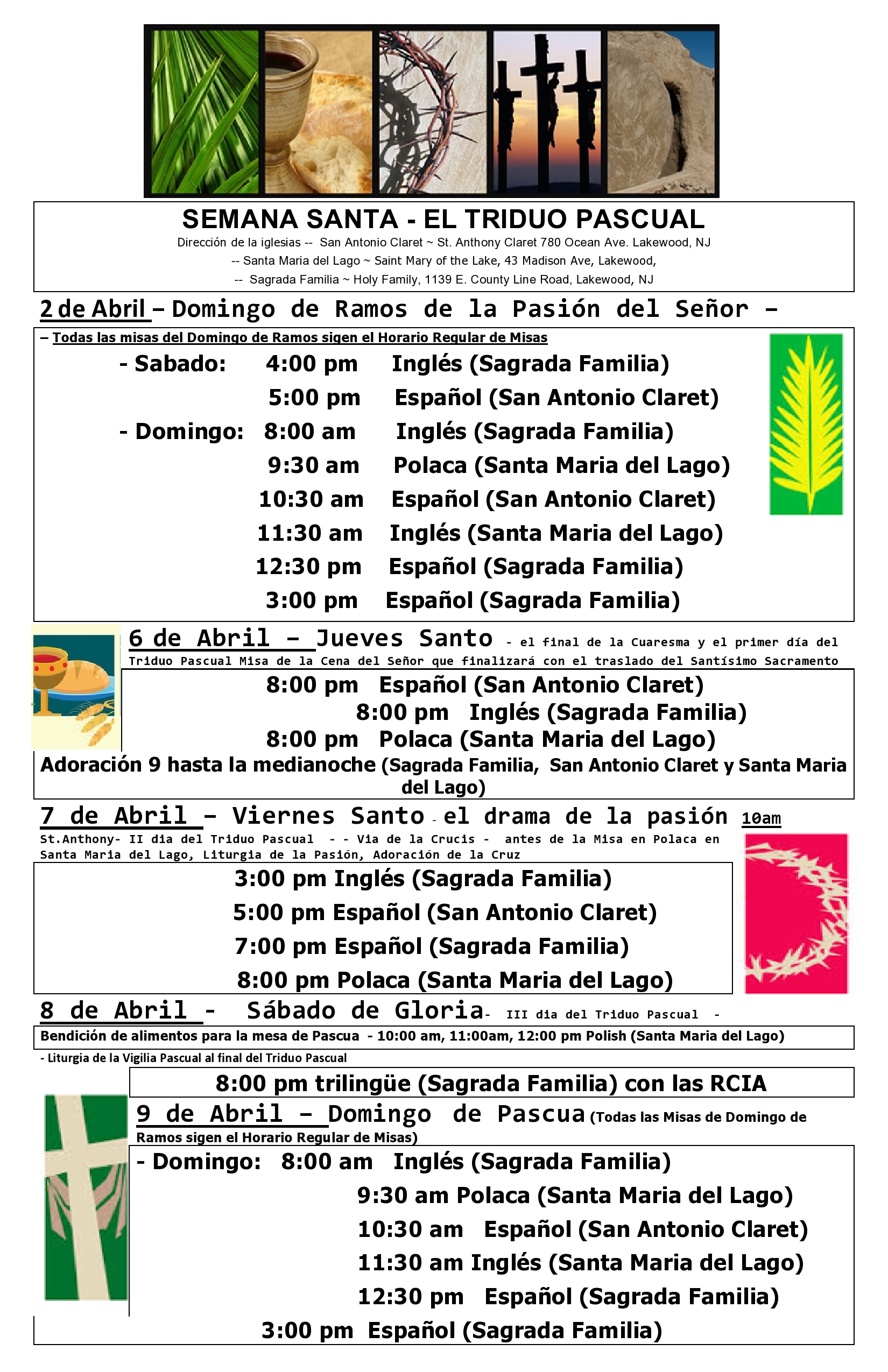 Lobby Poster Holy Week Spanish page0001