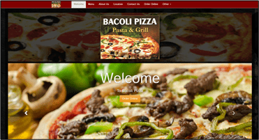 Zdjęcie strony internetowej Bacoli Pizza