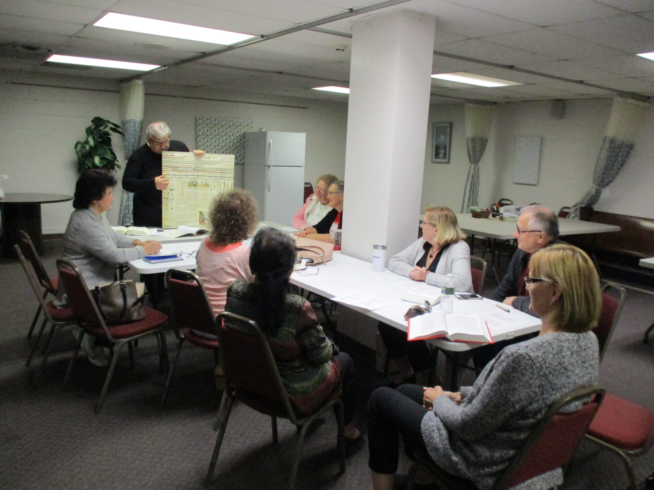 Picture of adults attending bible study class