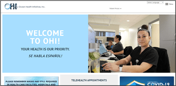 Imagen del sitio web de Ocean Health Initiatives