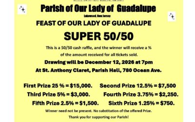Feast of Guadalupe 50/50 Raffle